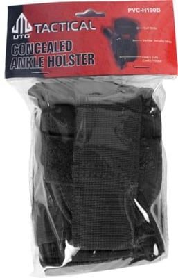 Leapers UTG Concealed Ankle Holster, Black - Fits Most Compact & Subcompact Pistols 4712274527447