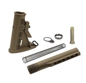 UTG Pro 6-Position Mil-spec Stock Assembly, FDE, RBU6DM RBU6DM