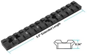 UTG Pro Model 500 Shotgun Picatinny Rail Mount, Black, MTU029SG MTU029SG