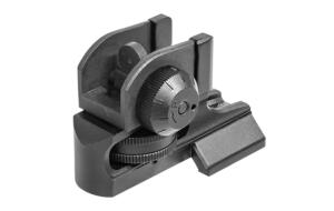 Leapers UTG AR15 Super Slim Fixed Rear Sight, Picatinny, Black, MT-950RS03 4717385553057