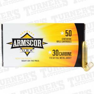 Armscor 30 Carbine 110 GR FMJ Ammo FAC30C1N 50rd box FAC30C1N