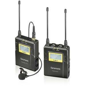 Saramonic UWMIC9 RX9 + TX9 96-Channel Digital UHF Wireless Lavalier Mic System in Black RX9+TX9