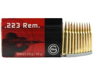 GECO .223 Rem 55 Grain FMJ, Stripper Clips, 1000 Round Case 256140050