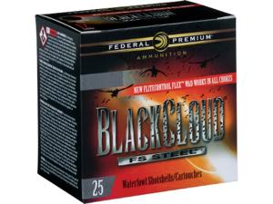 Federal Premium Black Cloud Ammunition 12 Gauge 3 1-1/4 oz #1 Non-Toxic FlightStopper Steel Shot - 133777"