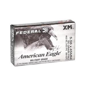 Federal Premium American Eagle 5.56x45mm NATO Ammo 55 Grain Full Metal Jacket Case of 500 50004544703910