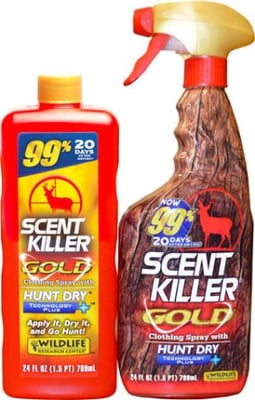 WRC CASE PACK OF 3 SCENT ELIMINATION GOLD COMBO 2-24OZ 