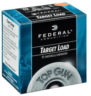 Federal Target Top Gun 20 Gauge 2.75" 7/8 oz 7.5 Shot 25 Bx/ 10 Cs TG2075