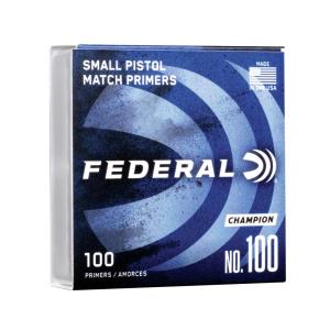 FEDERAL AMMO Small Pistol Primer #100 Champion 5000rd Case