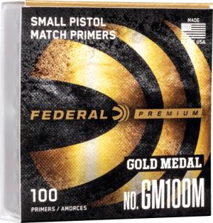 Federal FED PRIMERS- SMALL PISTOL GOLD MEDAL MATCH 5000PK GM100M
