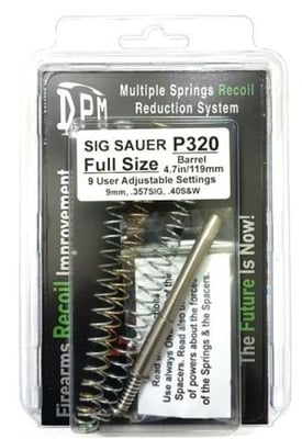 DPM Adjustable Recoil Rod Reducer System for Sig Sauer P320 Full Size, 4.7 inch/119mm 9mm Luger 357Sig 40SW, MS-SI/14 MSSI/14