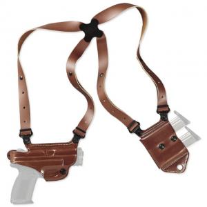 Galco Miami Classic II Shoulder Holster System, Left Hand, Tan, Glock 17, MCII225 601299070981
