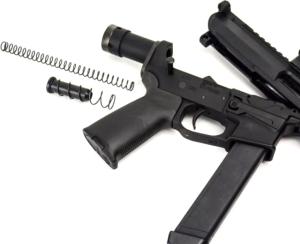 Dead Foot Arms Modified Cycle System, AR-Pistol Kit, 9mm, Black Nitiride Bolt Carrier Group, Plunger, Buffer Tube, Black Anodized, 78721