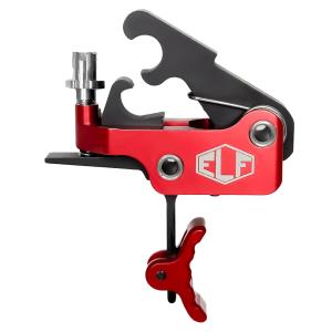 Elftmann ELF-SE Drop-in AR-15 Trigger with Knob Red Curved