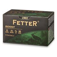 Fetter Buckshot, 12 Gauge, 2 3/4&amp;quot;, 00 Buck, 60 Rounds FETTER12-00