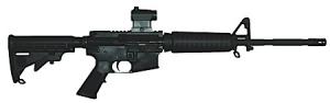 Bushmaster M4 Carbine 90940, 223 Remington, 16 in, Tele-Stock, Black Finish, Red-Dot Site, 30 Rd 604206909404