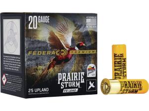 Federal Premium Prairie Storm Ammunition 20 Gauge Copper Plated Shot - 699920 604544626377