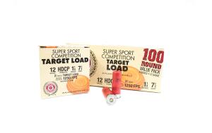 Estate Super Sport Competition Target Load 12 GA 2 3/4" 1 1/8oz #7.5 Shot Ammunition - 100 rounds 604544649703