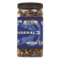 Federal BYOB, .22 Magnum, JHP, 50 Grain, 250 Rounds with Bottle 604544650815