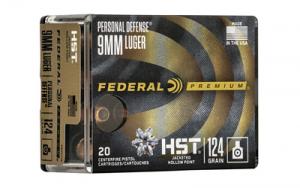 Federal FED PRM PD 9MM HST 124GR JHP 20/200 P9HST3S
