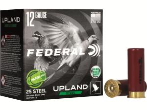 Federal Upland Ammunition 12 Gauge 2-3/4 1 oz #7-1/2 Non-Toxic Steel Shot Paper Wad - 356053" USH122W 7.5