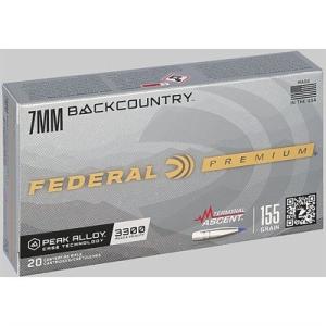 TERMINAL ASCENT 7MM BACKCOUNTRY 155GR POLYMER TIPPED 20/BOX 