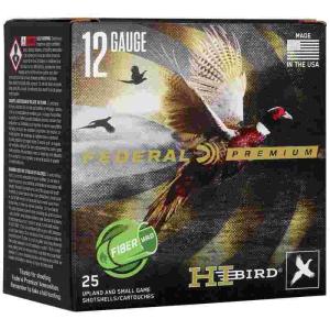 Federal Premium Hi-Bird Fiber Wad 12 Gauge Ammo 2-3/4" #6 Lead Shot 1-1/4 ozBox of 25 