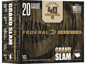 Federal Premium Grand Slam Realtree 40th Anniversary Edition 20 Gauge Ammo 3" #5 Lead Shot 1-5/16 oz Box of 10 