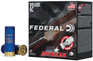 Federal Premium All American 12 Gauge Ammo 2 3/4" #7.5 Lead Shot 1-1/8 oz Box of 25 604544706000 Free Shipping with $100 