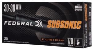 Federal FEDERAL 30-30 WIN 170GR FUSION SUBSONIC  20  F3030FS2SUB 