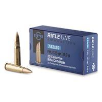PPU, 7.62x39mm, FMJ, 123 Grain, 20 Rounds PP338H