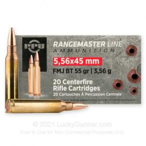 5.56x45 - 55 Grain FMJBT - Prvi Partizan Rangemaster - 1000 Rounds 605003819929