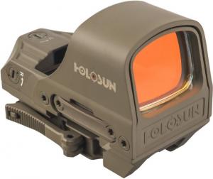 OpticsPlanet Exclusive Holosun HS510C 1x Open Reflex Sight, Green Dual Reticle, FDE HS510C-FDE-G 605930624953