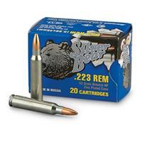 Silver Bear, .223 Remington, HP, 62 Grain, 20 Rounds A223RHPN