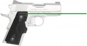 Crimson Trace Lasergrip for 1911 Officer's/Defender/Compact, Green laser, Black, LG-404G LG404G