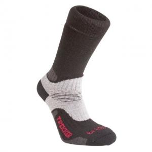 Bridgedale Trekker Sock - Men's, Midweight Crew, Black, Large, B610169-846LG 610306103000