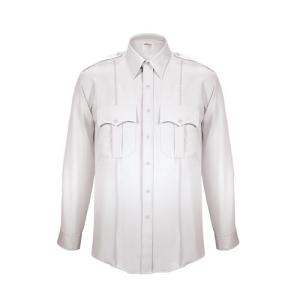 Elbeco Mens, Textrop2 Long Sleeve Shirt, Zipper, White - Z310N-18.5-35 Z310N18535