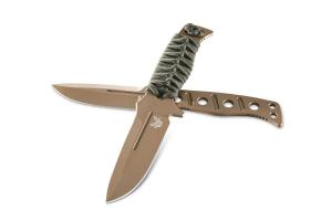 Benchmade\u00a0Adamas\u00a0CPM-CruWear\u00a0Fixed-Blade Knife with\u00a0Paracord-Wrapped Handle 375FE-1