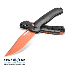 Benchmade Tagged Out Orange / Carbon Fiber 610953207748