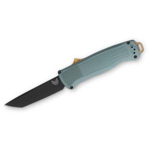 Benchmade Seasonal Shootout OTF 3.51" CPM-CruWear Black DLC Tanto Sage Green 610953211820