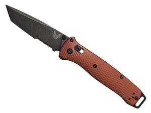 Benchmade Bailout Serrated 3.38" AXIS Folding Knife, Burnt Copper Aluminum 