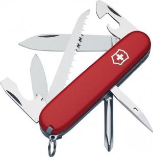 Victorinox Hiker Swiss Army Knife w/ Blades & Wood Saw - Red 611160103246