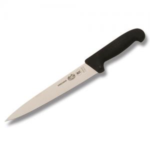 Victorinox Cutlery 10" Semi-flexible Carving Knife with Black Fibrox Handle and Stainless Steel Blade Model 40540