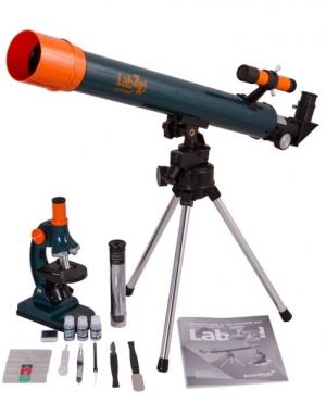 Levenhuk LabZZ MT2 Microscope & Telescope Kit, Green, Medium 69299