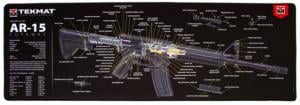 TekMat Ultra 44 - AR-15 -Cut Away Cleaning Mat, Black Cutaway, TEK-44-AR15-CA TEK44AR15CA