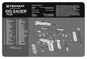 TekMat TEKMAT ARMORERS BENCH MAT 11"x17" SIG SAUER 229 PISTOL 17-SIG229