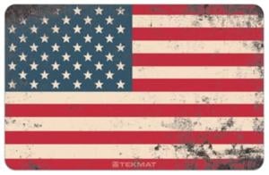 TekMat American Flag Gun Cleaning Mat, Red/White/Blue, Rubber, 11 x 17in, TEKR17USFLAG01 TEKR17USFLAG01