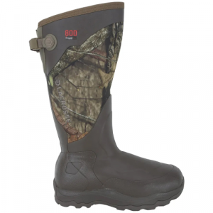 Lacrosse Alpha Agility 17" 800g Mossy Oak B/U-C Neoprene Boot Sz 8 339074-08