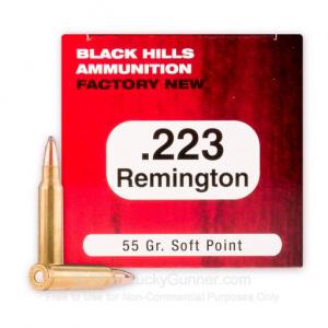 223 Rem - 55 Grain SP - Black Hills Ammunition - 50 Rounds M223N2