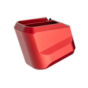 Tyrant CNC TDVP9MAGEXRED Magazine Extension Fits H&K VP9/VP40/VP30 5rd Red Aluminum 