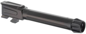 Tyrant Designs Threaded Pistol Barrel, Glock 19/19X/45, 1-10 Twist, 1/2-28 Thread, 416R Stainless Steel, Black, TD-G19BRL-TRD-Black 612789317585